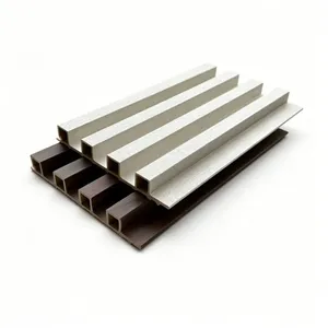 Eco-wood Interior Wall Panels, High-grade Wood Grain Laminated Ceiling, Wood-plastic Decoration Materials, and Grilles thumbnail-5
