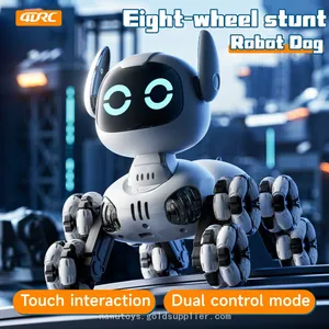 4DRC Y9 Intelligent RC Robot Dog 2.4G 8-Wheel Remote Control Stunt Car Touch Sensing Interactive Pet Toys Birthday Gift for Kids thumbnail-1