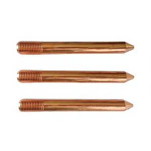 Copper Grounding Rod With Threaded End for Professional Earthing Installation thumbnail-1