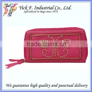 Butterfly Studs Fancy Cherry PU Leather Women Long Wallet thumbnail-1