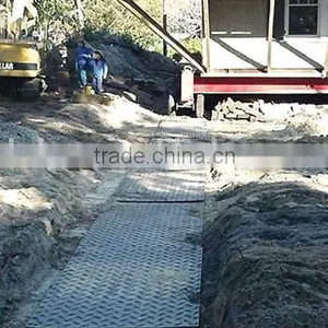 HDPE Temporary Bog Mats / Antislip Surface Event Flooring Mat For Truck / Construction Road Mat thumbnail-1