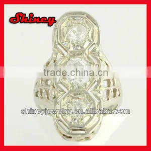 2014 High Quality Factory Design Big Silver Rng thumbnail-1