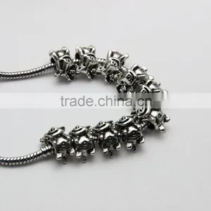 Old-Fashion Creative Calf Shape Metal Beads Lead Free Nickle Free Bracelets and Necklaces Beads Accessories thumbnail-1