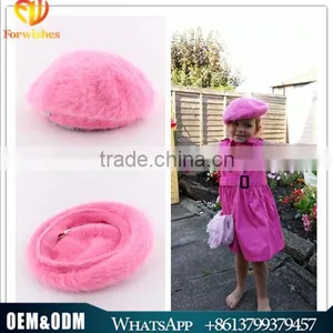 2015 Lovely Beanie Hat Autumn Winter Children Rabbit Hair Girls Keep Warm Hat thumbnail-1