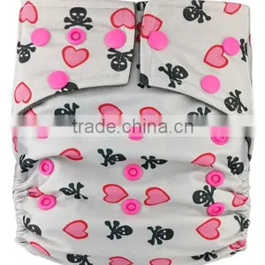 Washable Baby Diaper AIO Diapers With Bamboo Charcoal Innber thumbnail-5