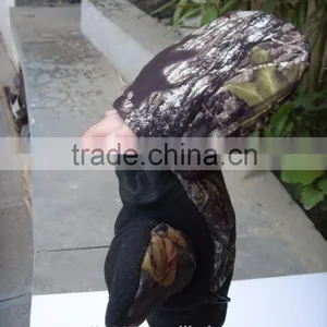 Camouflage Warm Hunting Half Finger Gloves thumbnail-4