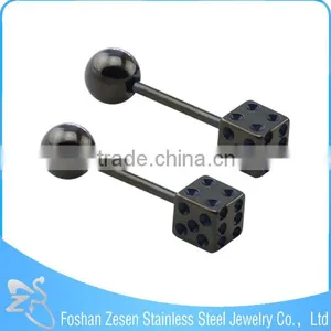 Factory Wholesale Body Piercing Free Sample Custom Different Shaped Tongue Ring thumbnail-5