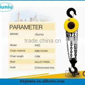 High Quality Hsz-a Type 2 Ton 6 Meter Chain Hoist thumbnail-2