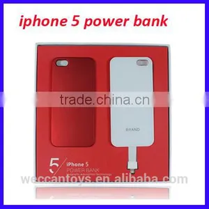 Magnetic Adsorption Combined Mobile Power Bank for IPhone5 5S 5C 2800mah Power Bank Oem thumbnail-1