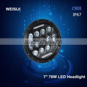 New Arrival and Smart Design 78W Roundled Auto Headlight in 7inch thumbnail-1