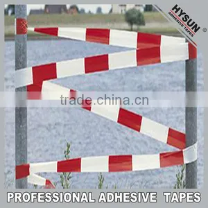 Red and White Reflective Caution Tape,logo Warning Tape thumbnail-1