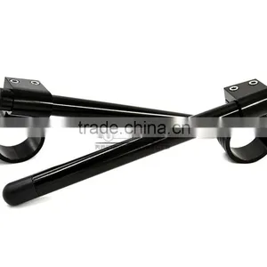 BJ-COHB-037B Custom 37mm CNC Billet Alloy Riser Off Road Clip On Handlebars For Kawasaki Ninja 250R thumbnail-4