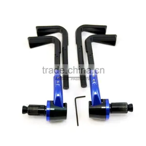 BJ-LG-003 Aftermarket Blue Bent Style 7/8" 22mm CNC Motorcycle Lever Guard thumbnail-2