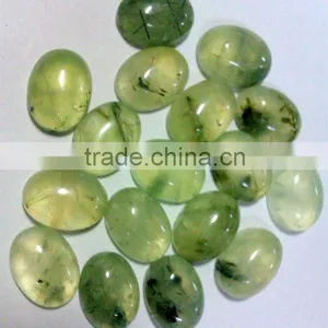 16mm x 12mm Prehnite Oval Shaped Gemstone Cabochons thumbnail-1