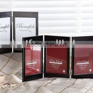 Hot Sales High Quality 2014 Black Gloss Finish Aluminium Frame Stainless Steel Photo Frame With Velvet Backing thumbnail-1