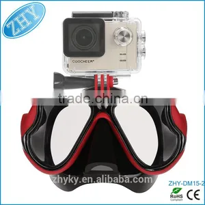 With Connector to Fit Action Sports Cameras Scuba Diving Mask thumbnail-1