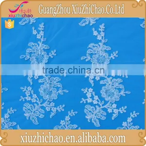 M0020-1A Hot Sale French Tulle Lace Fabric Embroidery Wedding Dress thumbnail-3