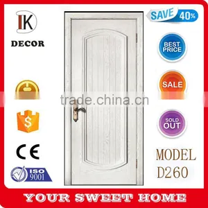 White Lacquered MDF Single Panel Wood Door Design thumbnail-4