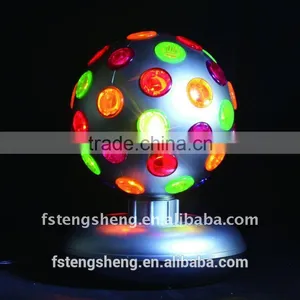6'' Plastic Rotating Disco Ball Halogen Decor Changing Color LED Party Decor Light thumbnail-1