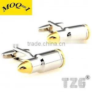Fashion Stainless Steel Bullet Cuff Link thumbnail-1
