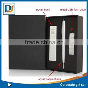 2015 Promotional Gifts High-grade Computer Accessories 3 in 1 Gift Bag With Power Bank&stylus Pen &usb Disk thumbnail-4