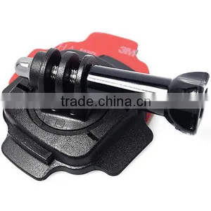 360 Degree Rotatable Swivel Helmet Mount Curved Base With Screw 3M Sticker For GoPro Hero 3 3+ 4 thumbnail-3