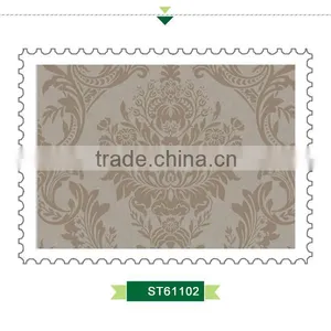 Amazing Wallpaper, Brown Classic Damask Wallcovering for Dining Room , Chromatic Wall Decal Distributor thumbnail-3