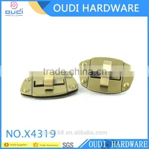 Unique Antique Brass Brush Turn Lock and Clasp for Bag Part Accessories thumbnail-2