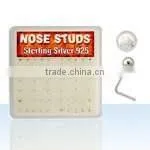 925 Sterling Silver Gold Nose Jewelry Without Crystals thumbnail-1