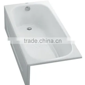 1700mm Clear Acrylic Classical Bathtub thumbnail-2