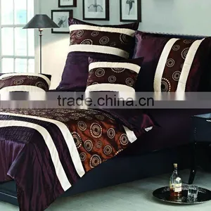 Circle Jacquard Polyester Bed in a Bag Set With Bed Sheet thumbnail-1