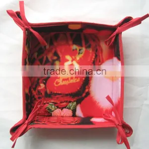 Customized Logo Cotton Bread Basket for Promotion and Gift Basket for Home Storage Basket-7 thumbnail-3