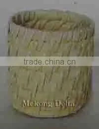 Woven Bamboo and Rattan Pencil Pot thumbnail-1
