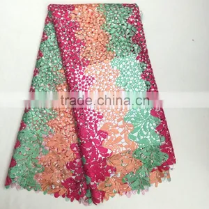 Hot Selling African Embroidery Lace Cord Lace Fabric Supplier Indian Fabric Wholesale Quality Choice thumbnail-5