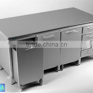 Kitchen Stainless Steel Sink Work Table Laboratory Furniture thumbnail-3