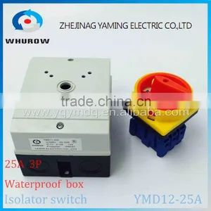 Isolator Switch YMD12-25A 690V With Protective Box Waterproof Load Break Rotary Changeover Switch Air-conditoning Pump System thumbnail-1
