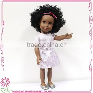 Boutique Doll Vinyl For Kids Afro 18'' Black Vinyl Baby Doll thumbnail-2