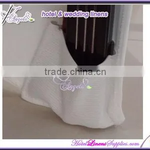 White Spandex Table Covers, White Lycra Table Covers, Fitted Stretch Table Covers for Round Banquet Tables(top Dia-5' or 6') thumbnail-2