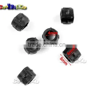 5/32"(4mm) Mini Plastic Beads Bell Stopper Cord Ends For Apparel Sportwear Accessories #FLS197-B thumbnail-1