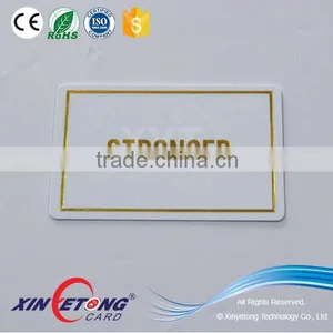 Gold Hot Stamp PVC Business Card thumbnail-1