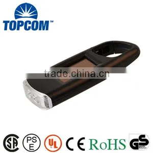 Personalized Light Solar Power Key Chain Flashlight With 2 LED thumbnail-1