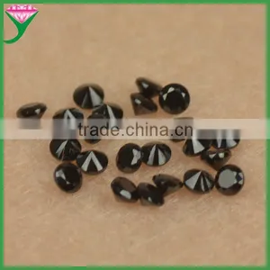 Hot Sale 1.25mm Round Brilliant Cut Synthetic Black Nano Spinel Gemstone for Decoration Free Sample thumbnail-1