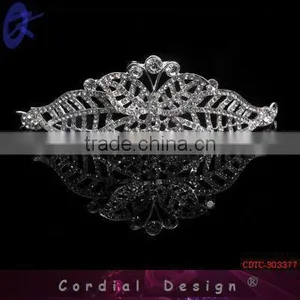 Fashion Butterfly Tiara Crown For Pageant thumbnail-1