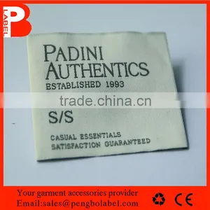Custom Satin Woven Label / Centerfold Woven Label for Shoes thumbnail-2