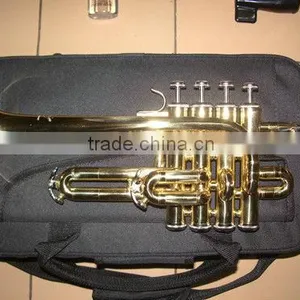 Professional Gold Lacquer Piccolo Trumpet thumbnail-1