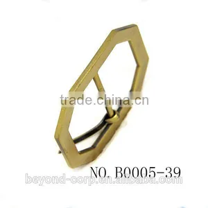 Anti Brass Brush Effect Hexagon Shape Buckle Bee House Shape Pin Bar Buckle for Handbag thumbnail-2