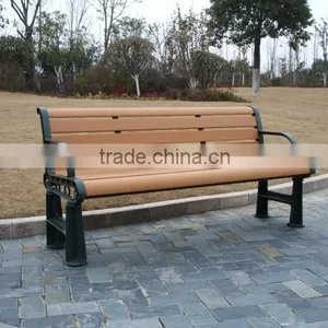 Wood Plastic Composite Outdoor Couch Relaxing Bench Wood Plastic Composite Park Bench thumbnail-1