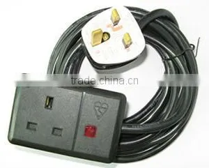 U.K.1-Outlet Power Strip W/Child Protect BS Extension Socket thumbnail-1