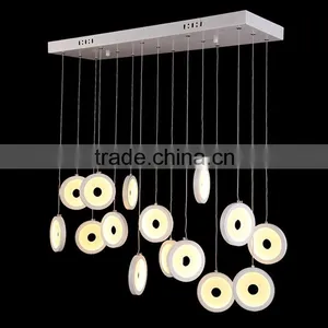 Modern Brief LED Pendant Light t Acrylic Circle Living Room Restaurant thumbnail-1