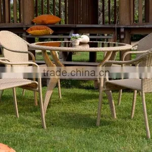 Wicker Furniture Coffee Table Set thumbnail-1